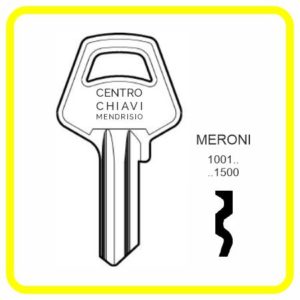 chiavi bucalettere perse tagliate a codice n3 - meroni