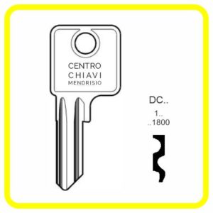 chiavi bucalettere perse tagliate a codice n4 - dm16 dom